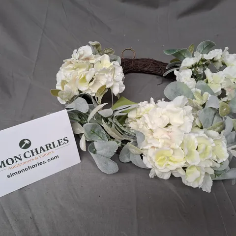 BOXED HOME REFLECTIONS HYDRANGEA WREATH