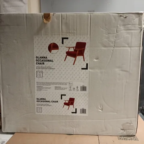 BOXED UNBRANDED GLANNA OCCASIONAL CHAIR - SPICE BOUCLE EFFECT