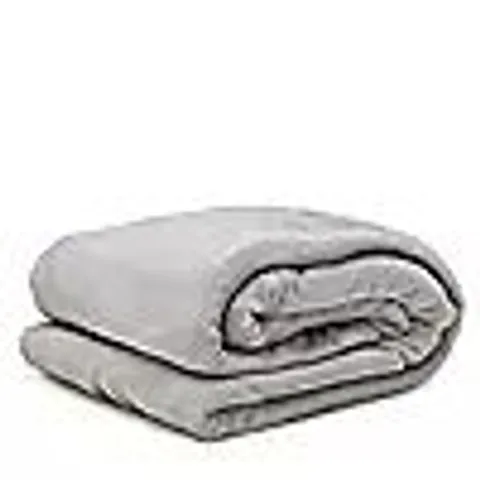 COZEE HOME EVERYDAY PLUSH THROW WHITE 127X178CM
