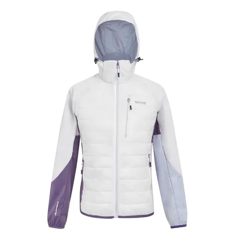 BRAND NEW REGATTA WOMEN'S PRO HYBRID JACKET IN WHITE SUNSET PURPLE SIZE 14