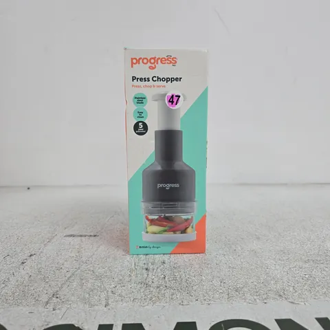 PROGRESS PRESS CHOPPER STAINLESS STEEL BLADE EASY CLEAN BOXED