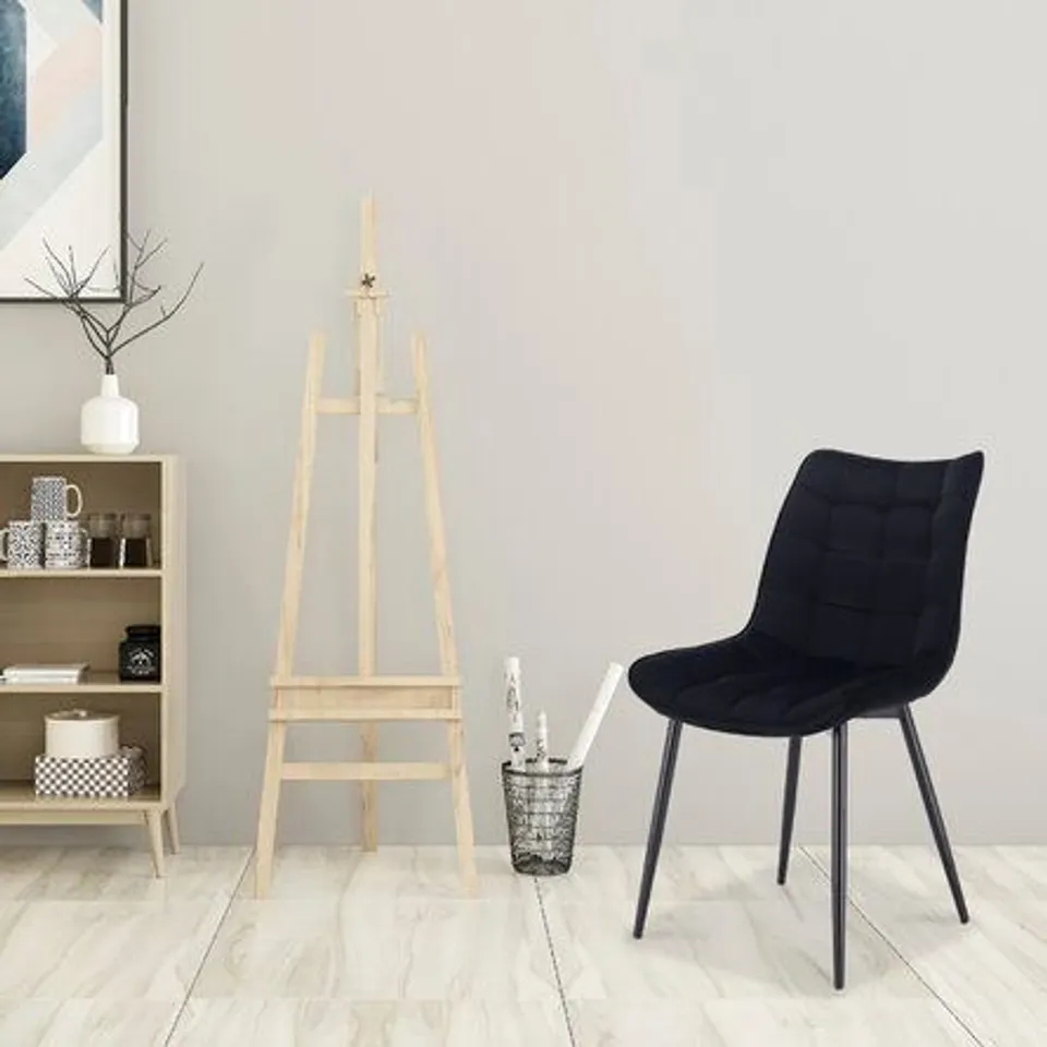 BOXED CHATTOOGA BLACK UPHOLSTERED DINING CHAIR 