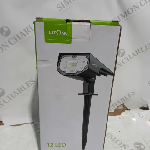 LITOM 12 LED SOLAR LANDSCAPE LIGHTS