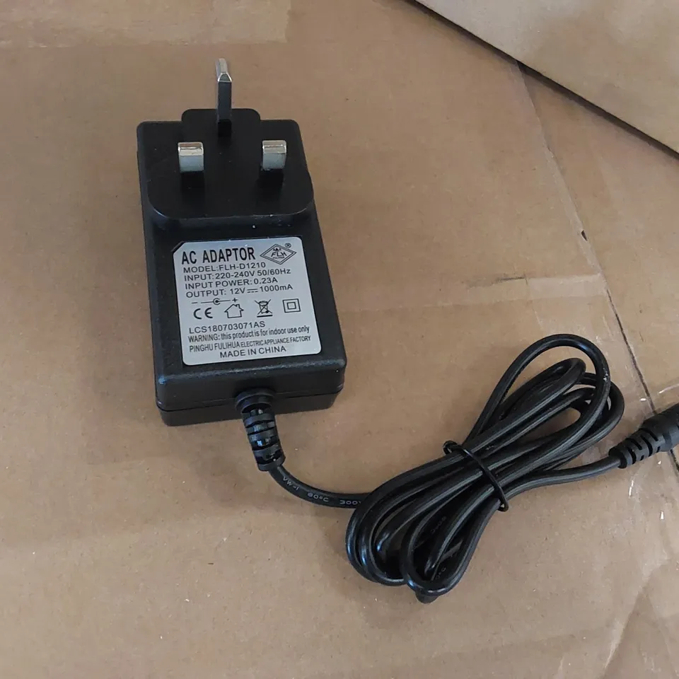 LOT OF APPROXIMATELY 50X BRAND NEW FLH-D1210 AC ADAPTERS (1 BOX)