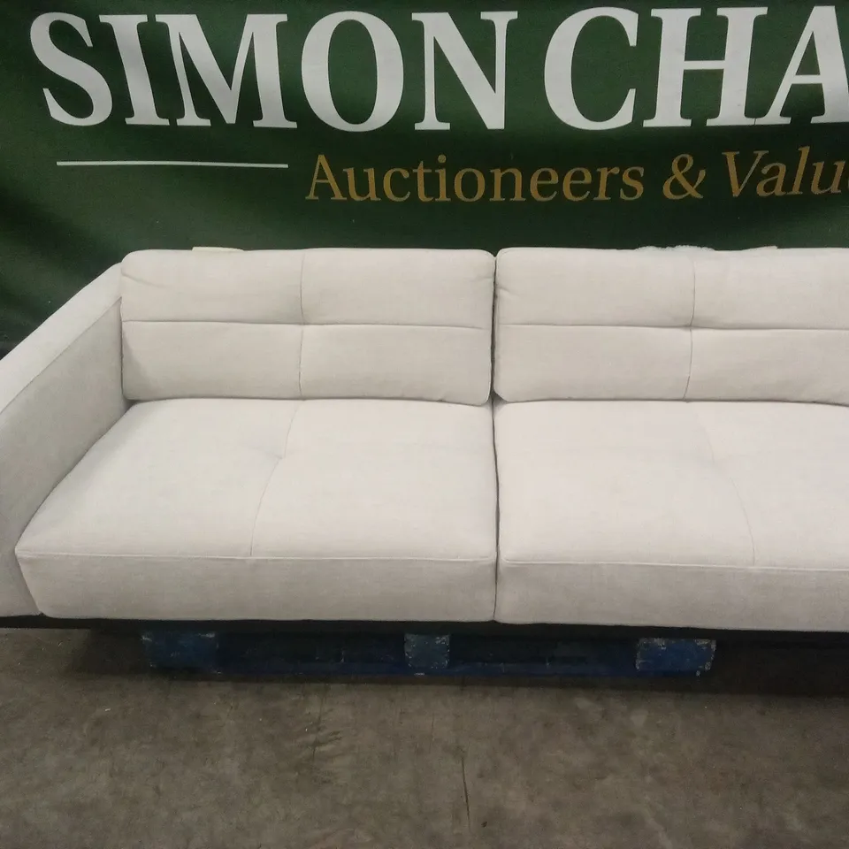 DANETTI COLTON RIGHT HAND CORNER CHAISE IVORY WOVEN CHENILLE RRP £2549