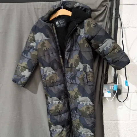 CHILD'S CAMOUFLAGE PADDED JUMPSUIT – NEXT ART / EIGHTY-TWO - SIZE UNSPECIFIED