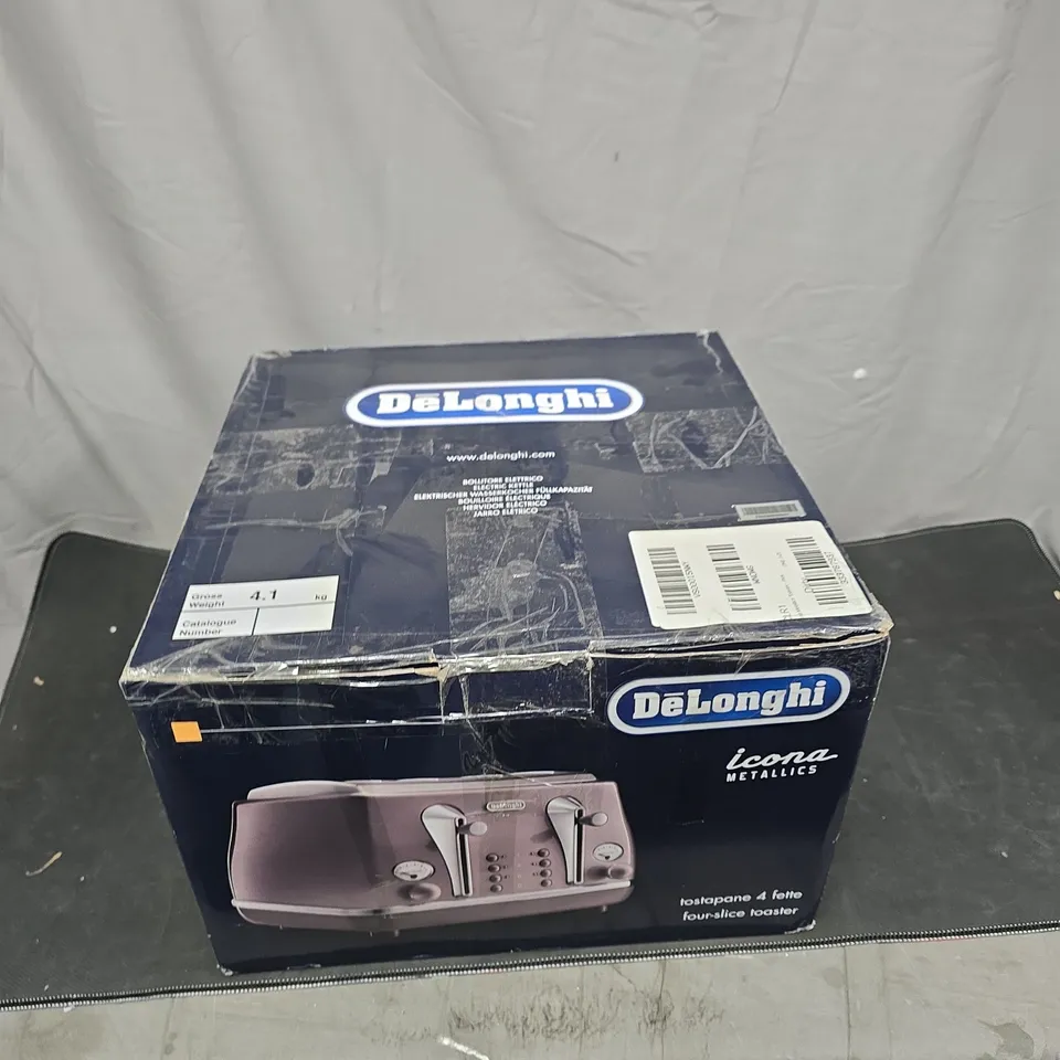 ICONA VINTAGE 4 SLICE BEIGE TOASTER 