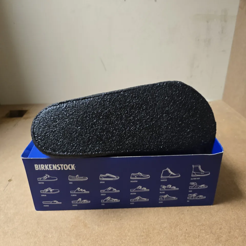 BIRKENSTOCK ZERMATT RIVET ANTHRACITE SLIPPERS – UK 9.5