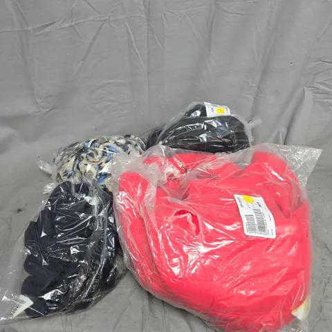 BOX OF APPROXIMATELY 14 ASSORTED CLOTHING ITEMS TO INCLUDE FRANK USHER, RUTH LANGSFORD ETC