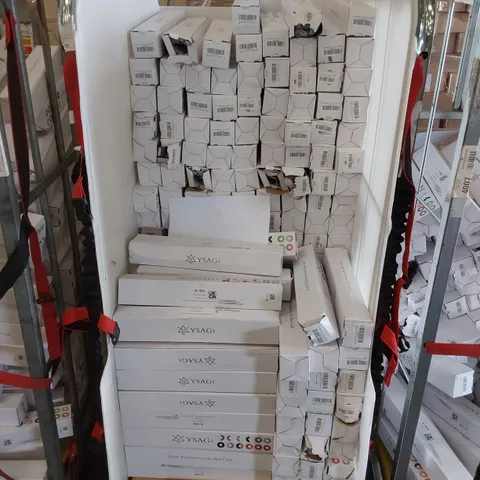 CAGE TO CONTAIN A LARGE ASSORTMENT OF BOXED YSAGI COMPUTER DESK PADS/MOUSE PADS - COLOURS MAY VARY (CAGE NOT INCLUDED)