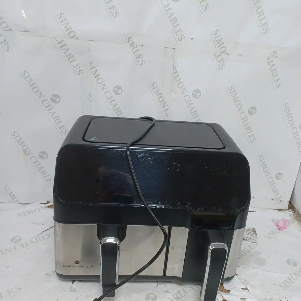 COOK'S ESSENTIALS 7.7L DUAL AIR FRYER IN BLACK