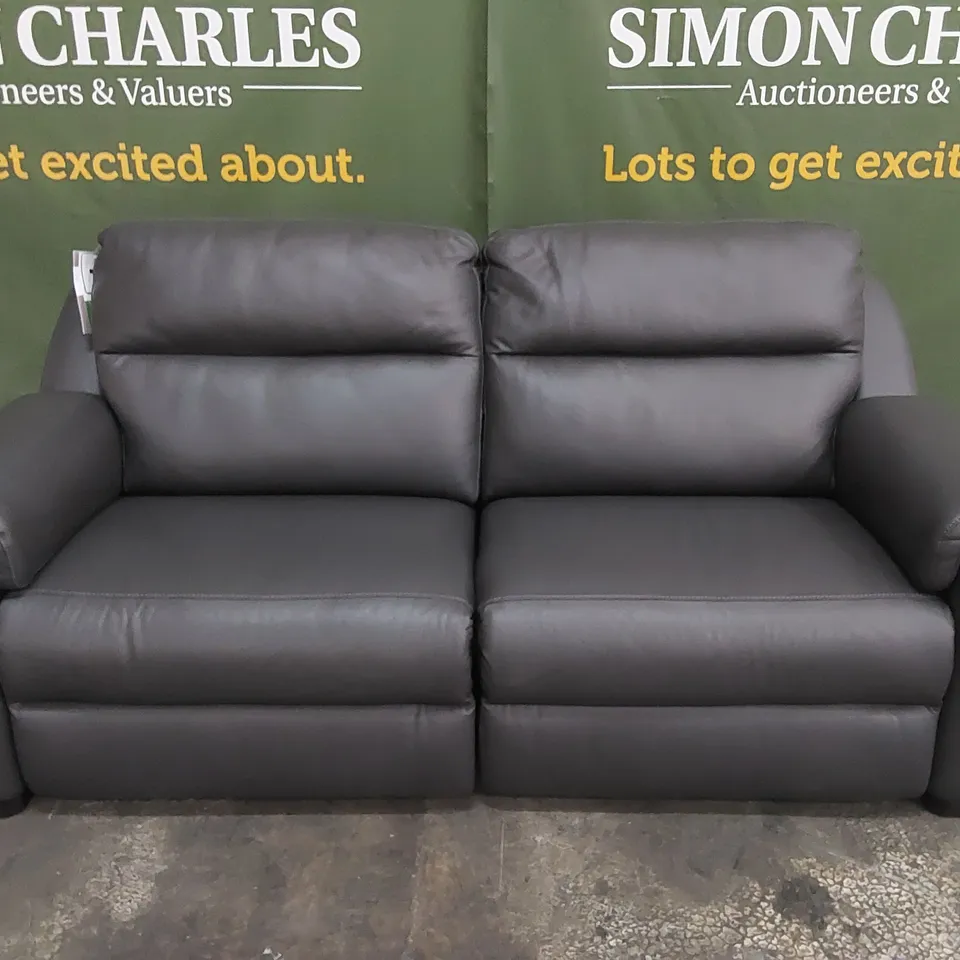 QUALITY DESIGNER ITALIAN MADE PARMA 3 SEATER ELECTRIC RECLINER LEATHER UPHOLSTERED SOFA 