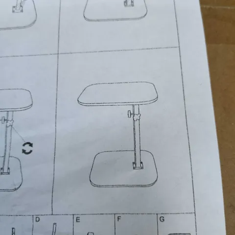 BOXED SIMPLE AND MODERN SOFA SDE TABLE