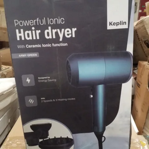 BOXED KEPLIN POWERFUL IONIC HAIR DRYER 
