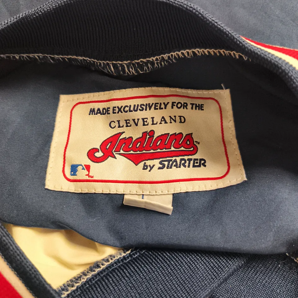 CLEVELAND INDIANS BY STARTER VARSITY JACKET LARGE