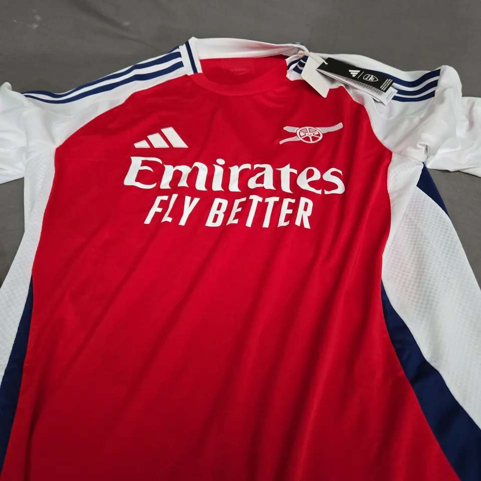 ADIDAS ARSENAL FOOTBALL CLUB SHIRT - LARGE