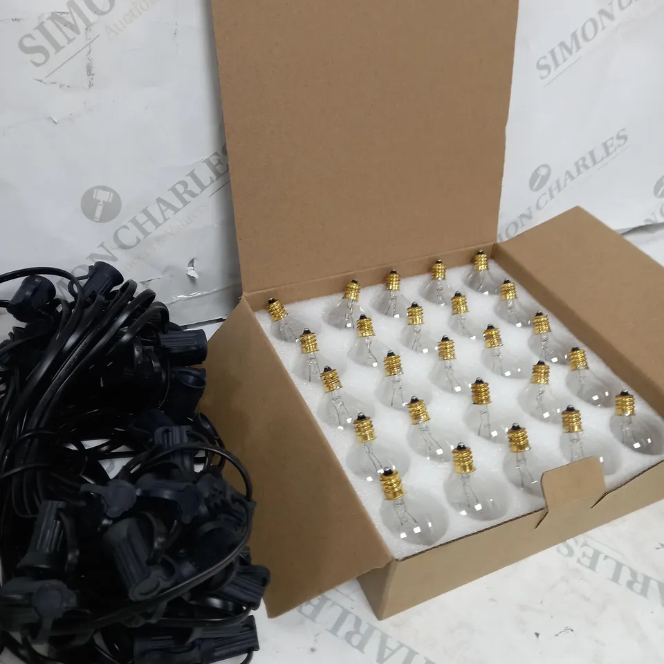 BOXED GLOBE STRING LIGHT SET INDOOR / OUTDOOR 