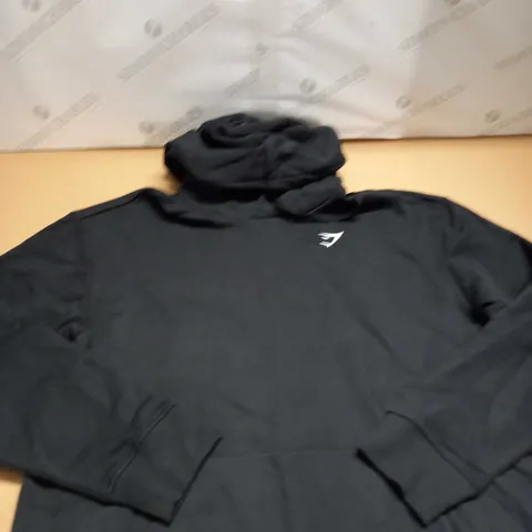 GYMSHARK BLACK HOODIE SIZE L