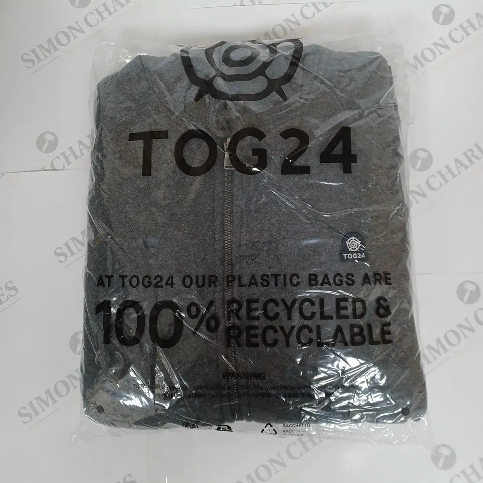 TOG 24 TIMBLE ZIP THROUGH HOODIE IN GREY SIZE L