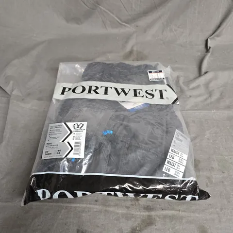 PORTWEST WX3 TROUSERS IN METAL GREY SIZE 30" REGULAR