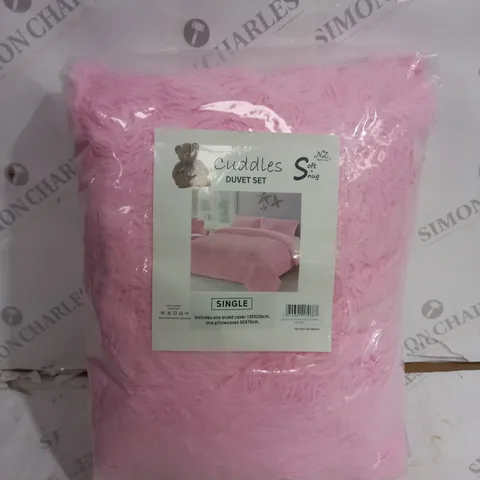 SOFT & SNUG CUDDLES DUVET SET - SIZE SINGLE 