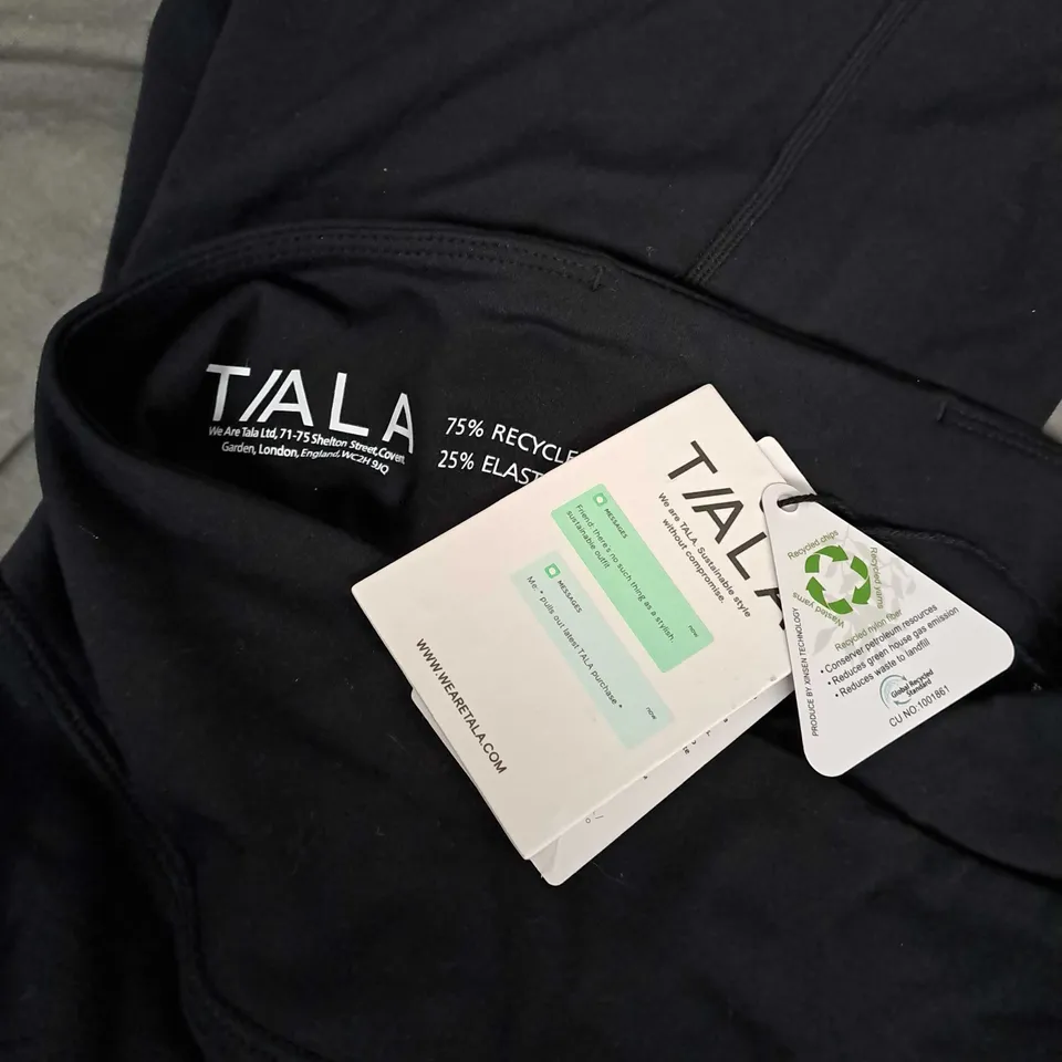 TALA DAYFLEX WRAP HIGH WAISTED FLARED YOGA PANTS IN BLACK - MEDIUM
