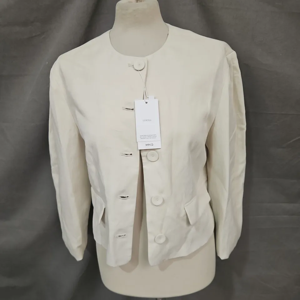 MNG WOMENS JACKET IN LIGHT BEIGE SIZE S