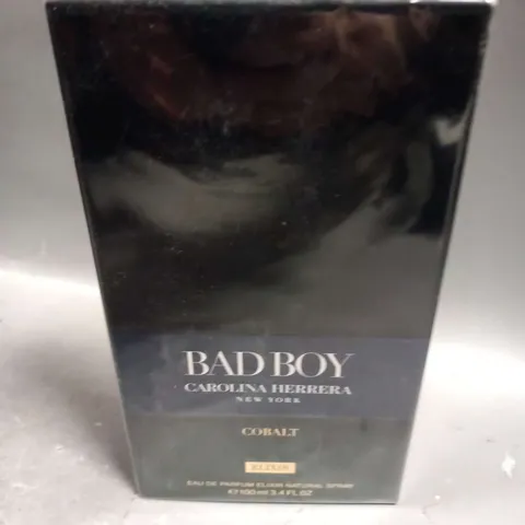 BOXED AND SEALED BAD BOY CAROLINA HERRERA NEW YORK COBALT ELIXIR EAU DE PARFUM NATURAL SPRAY 100ML