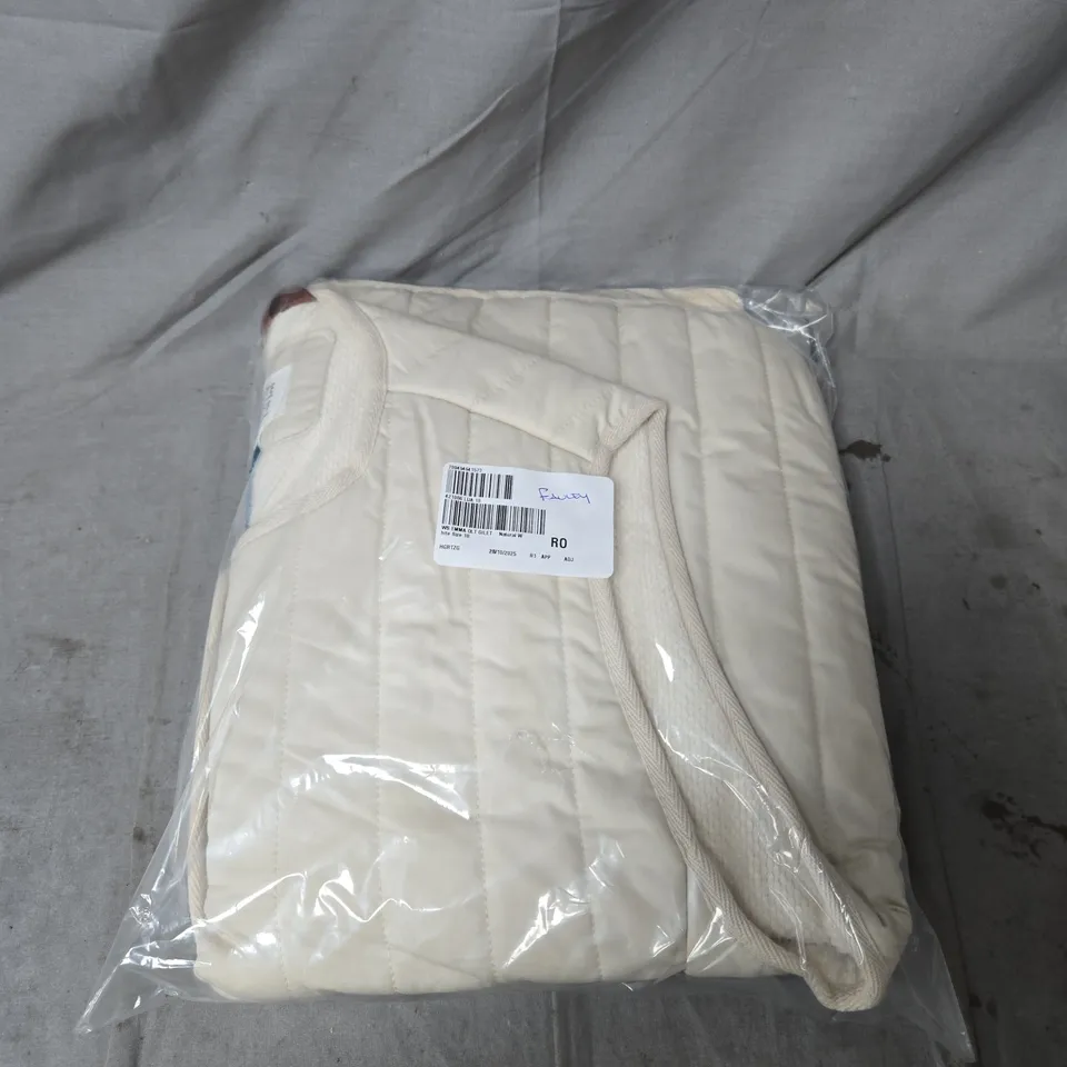 WHITE STUFF EMMA QUILTED GILET IN NATURAL WHITE SIZE 18
