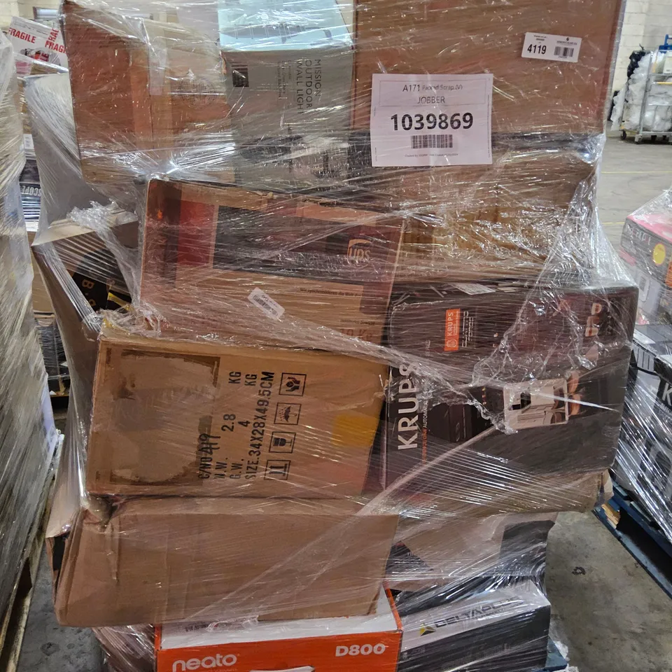 PALLET OF APPROXIMATELY 30 UNPROCESSED RAW RETURN HOUSEHOLD AND ELECTRICAL GOODS TO INCLUDE;