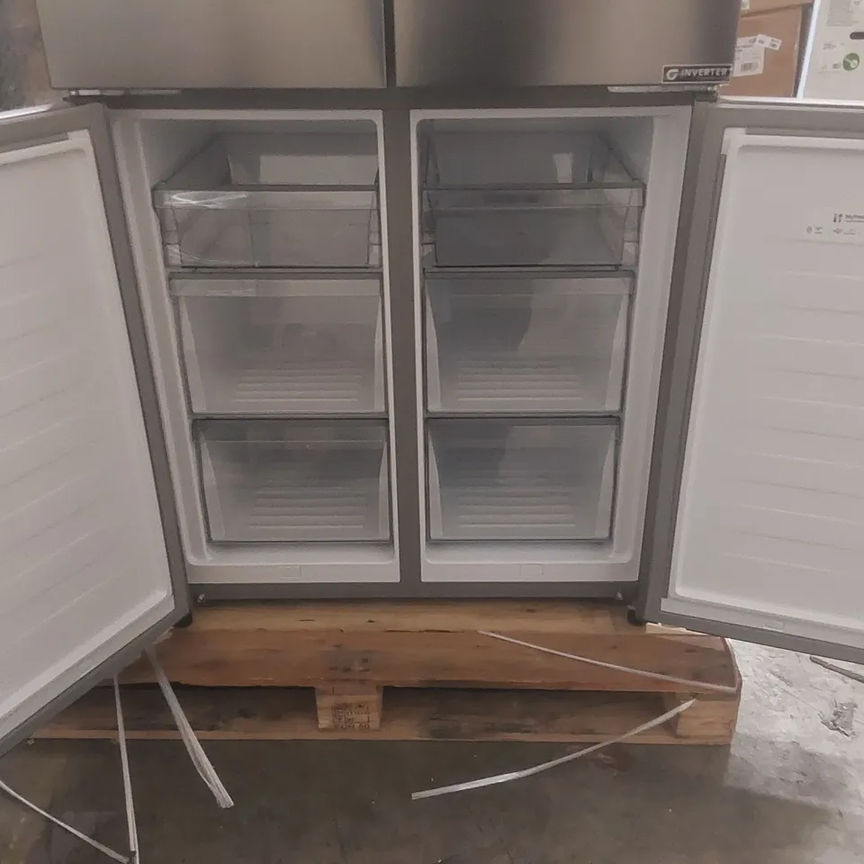 HISENSE PUREFLAT RQ5P470SAID WIFI CONNECTED TOTAL NO FROST MULTI-DOOR AMERICAN FRIDGE FREEZER - STAINLESS STEEL - D RATED