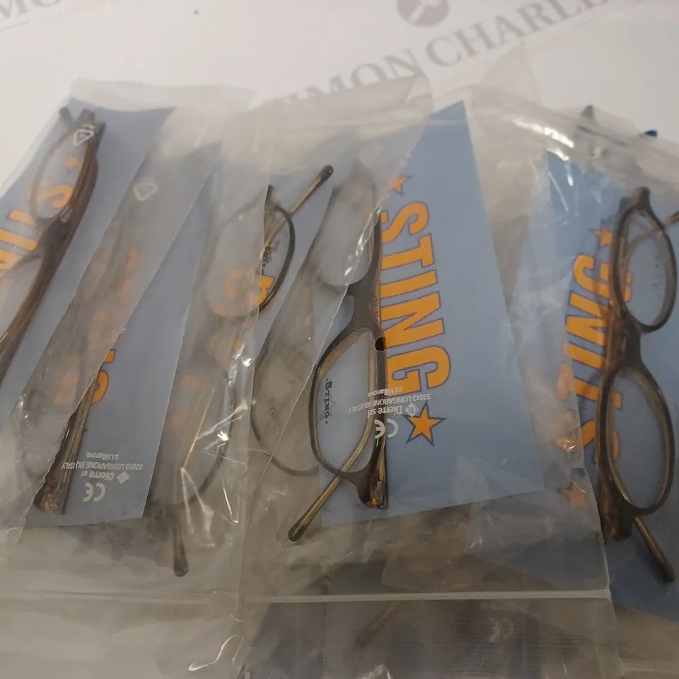 APPROXIMATLEY 11 STING GLASSES TO INCLUDE MODELS 6180 / 0u75 AND 6177 / 0958 
