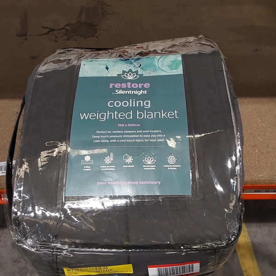 BAGGED SILENTNIGHT RESTORE COOLING WEIGHTED BLANKET - 6.8KG, 150 X 200CM (1 ITEM)