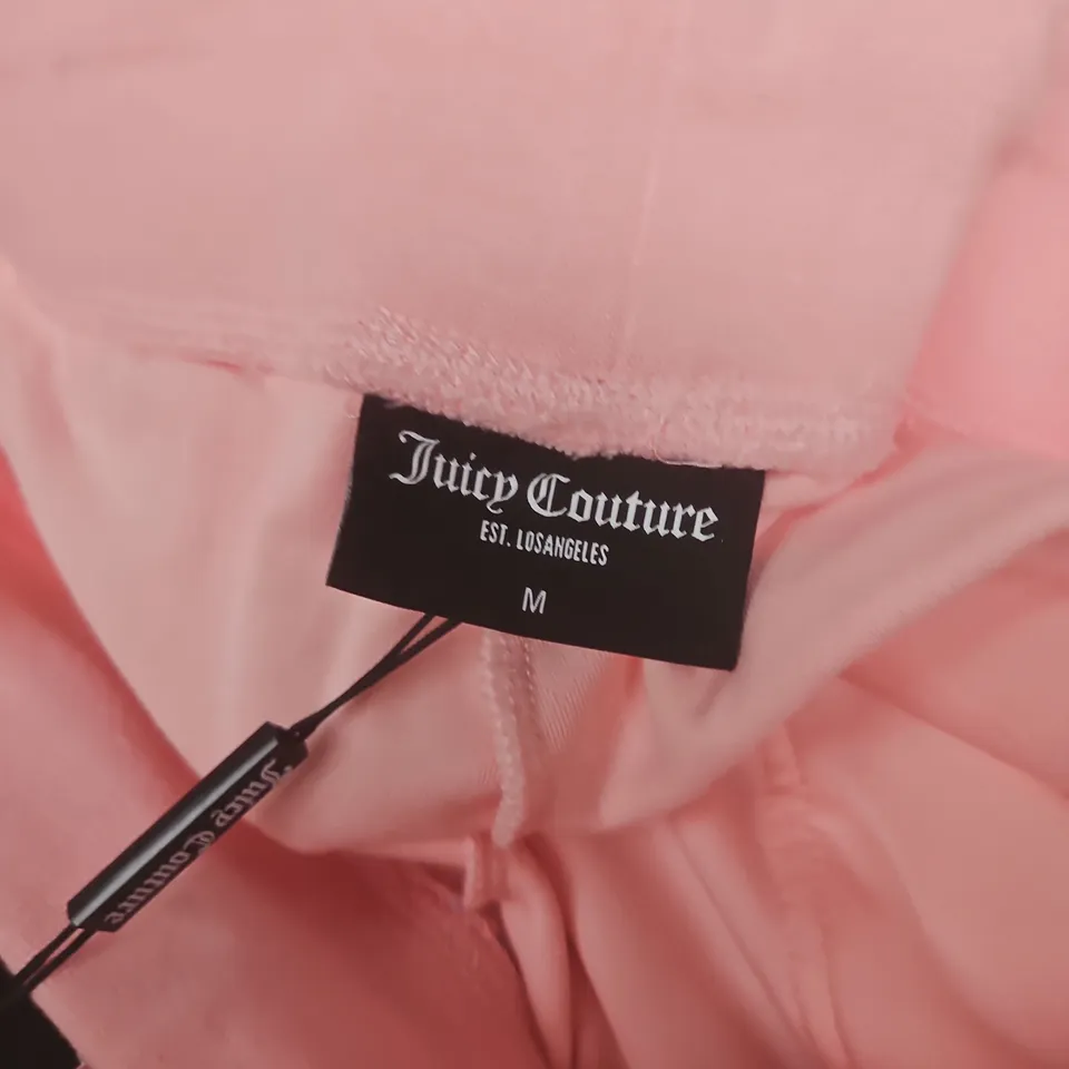 JUICY COUTURE DEL RAY STRAIGHT LEG TRACKPANTS IN PINK - UK MEDIUM