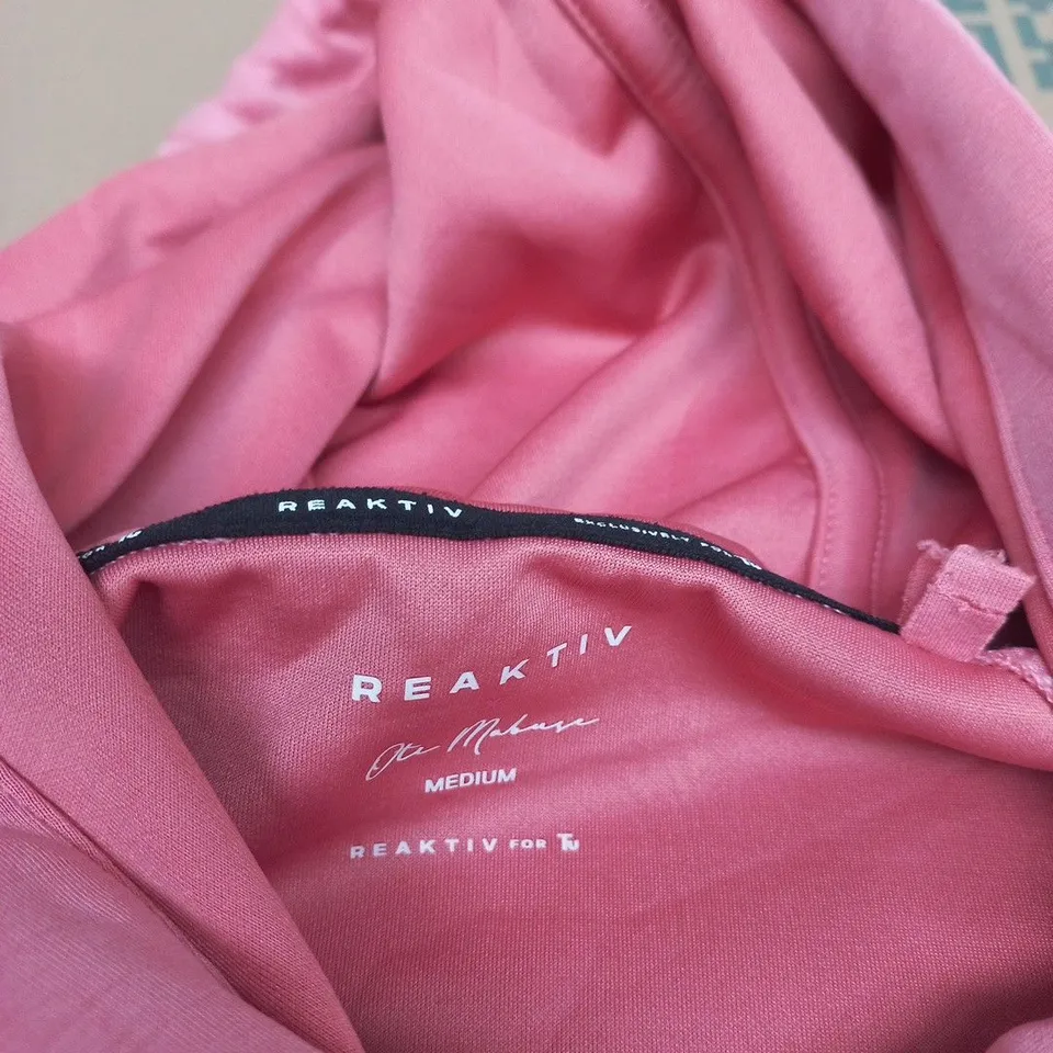 REAKTIV HOODIE - PINK, MEDIUM 