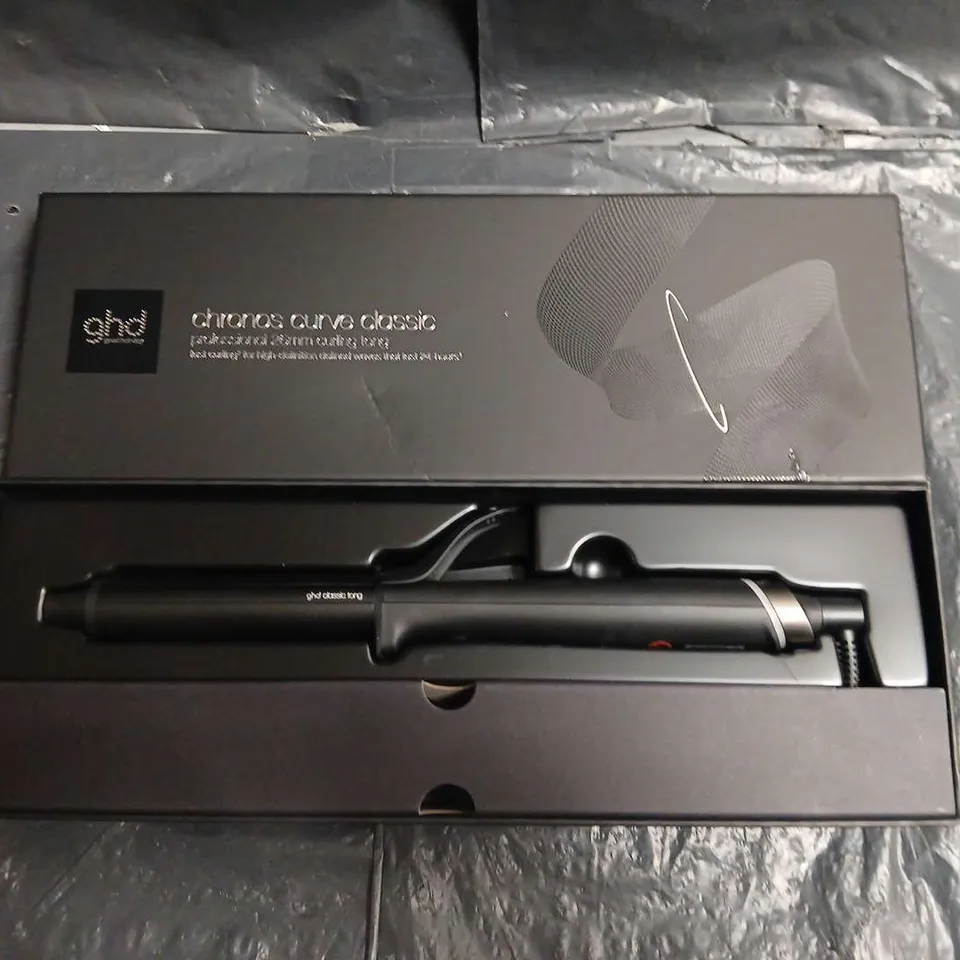 GHD CHRONOS CURVE CLASSIC CURLING TONG – BLACK 