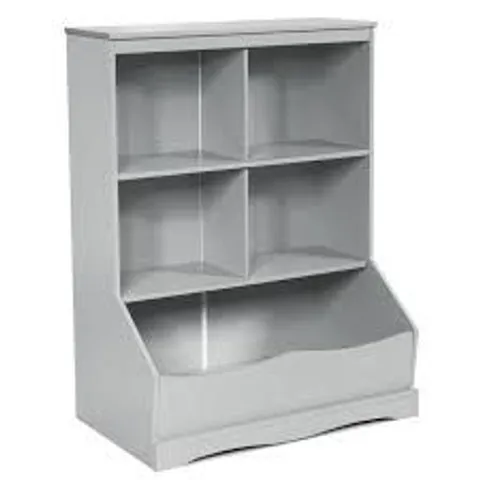 BOXED COSTWAY 5 SHELF GREY BOOKCASE