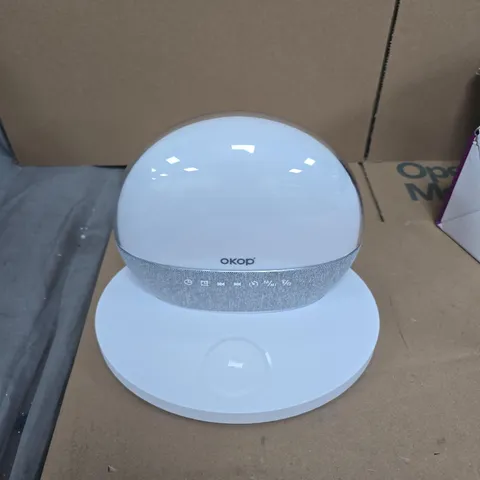 OKOP KP-818 BLUETOOTH SPEAKER WITH CHARGING BASE  – WHITE, 10W, 1800MAH
