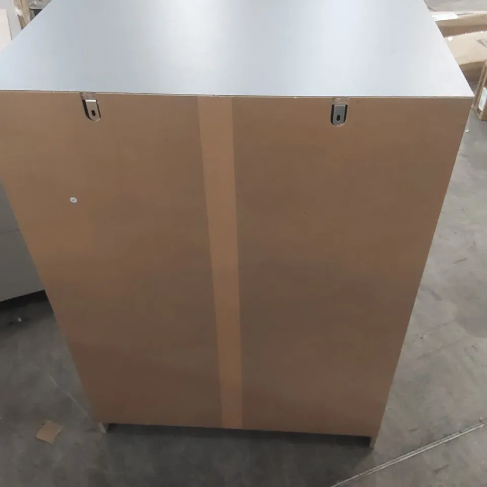 WOODEN 4 DRAWER CHEST - GREY