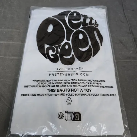 PRETTY GREEN TILBY LOGO T-SHIRT β WHITE, SIZE M