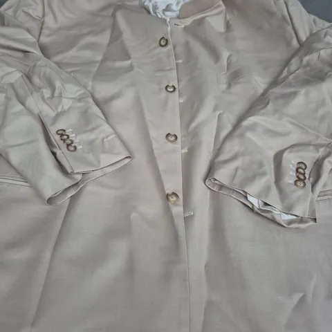 HOCKERTY BUTTON UP BLAZER JACKET, BEIGE - SIZE XL