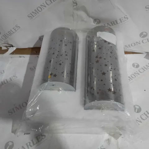SET OF 2 BUNDLEBERRY AMANDA HOLDEN MINK STAR LAMPS