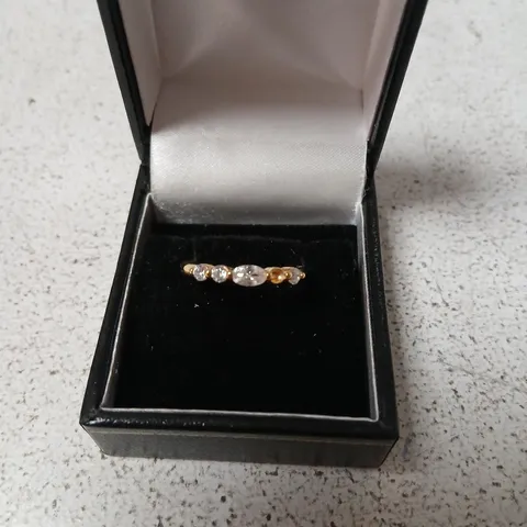 DIAMONIQUE 0.46CT TW MINI OVAL RING STERLING SILVER