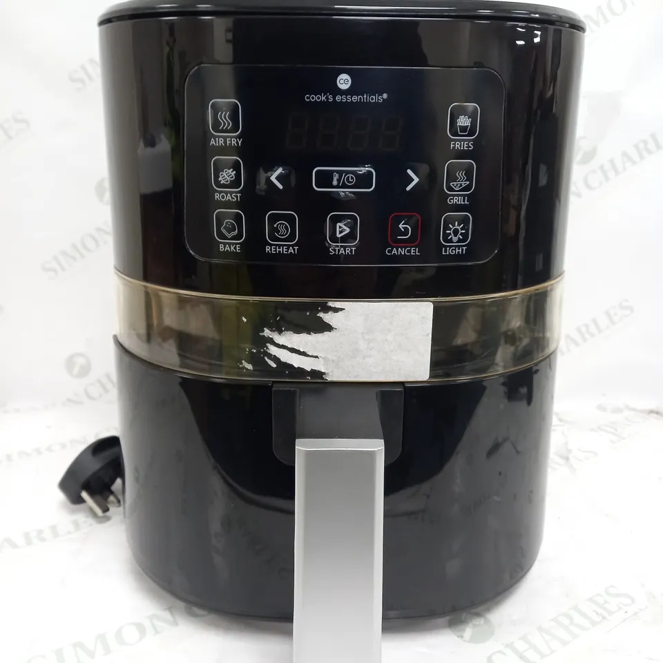 COOK'S ESSENTIALS 4L AIR FRYER IN BLACK