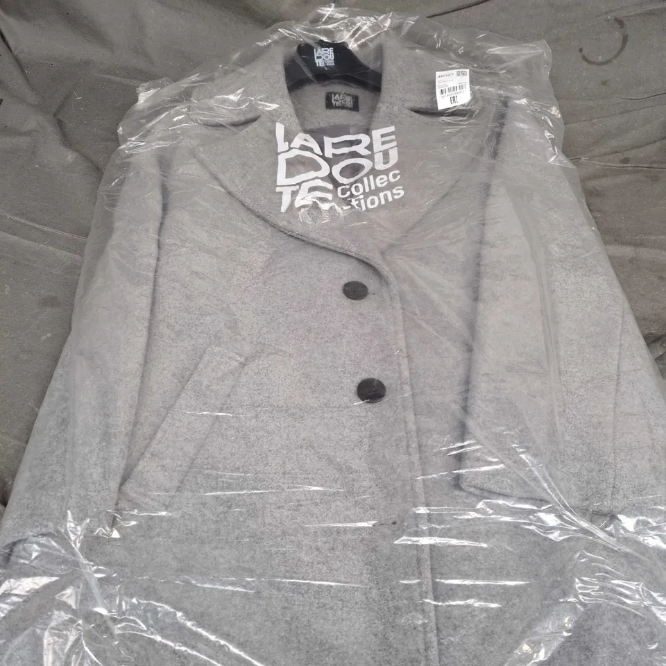 LA REDOUTE COLLECTIONS LIGHT GREY MARL COAT – SIZE L
