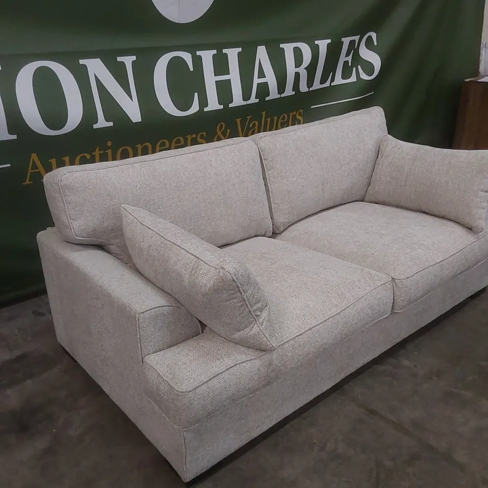 DESIGNER LARGE DURY CHUNKY WEAVE 3 SEATER SOFA