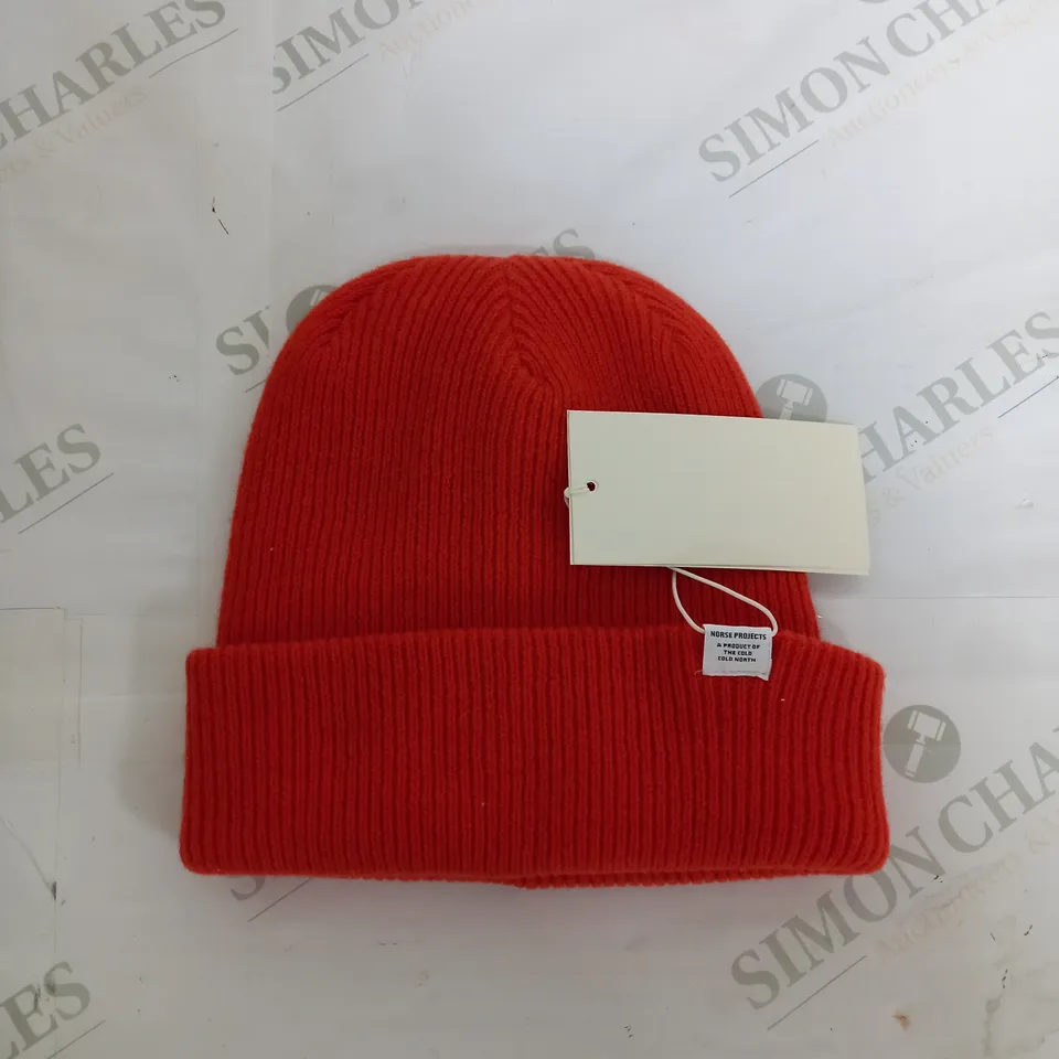 NORSE PROJECTS ORANGE BEANIE 