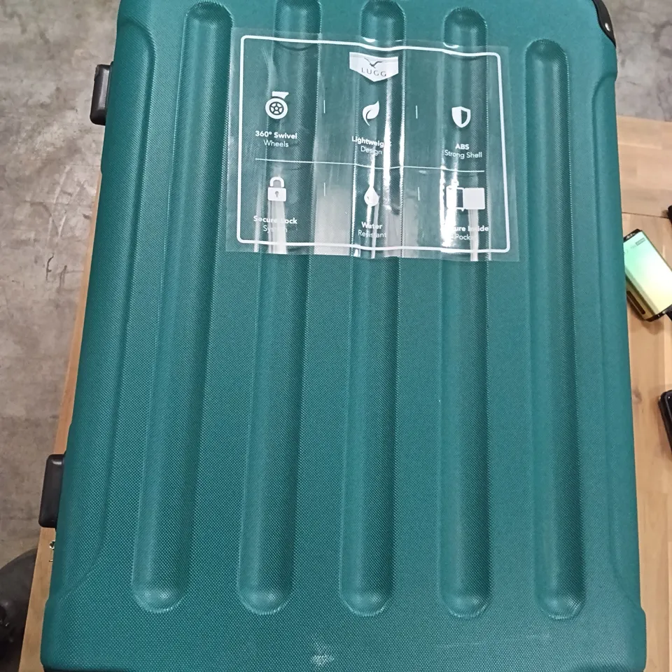 UNBOXED KEPLIN LUGG 24 INCH TRAVEL SUITCASE GREEN COLOUR WITH WHEELS 
