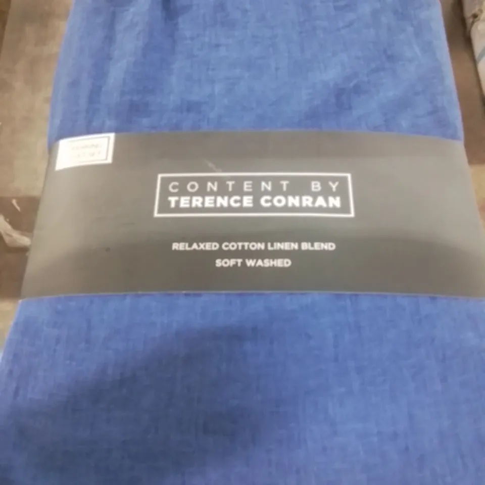 CONTENT BY TERENCE CONRAN RELAXED COTTON LINEN BLEND SOFT WASHED SUPERLING DUVET SET 