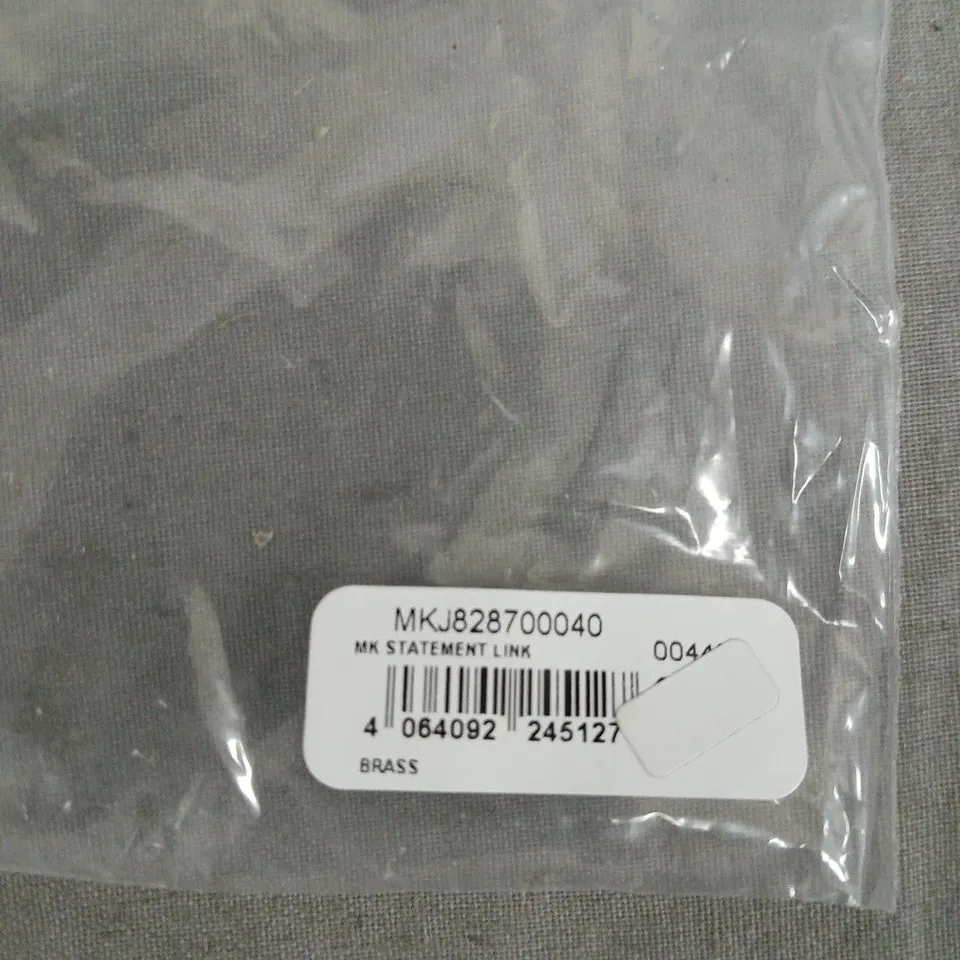 MICHAEL KORS PLATINUM-PLATED STATEMENT EMPIRE LINK JEWELLERY – ONE SIZE